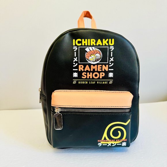 BIOWORLD NARUTO SHIPPUDEN COLLECTION ANIME ICHIRAKU FAUX LEATHER SMALL BACKPACK main image 10